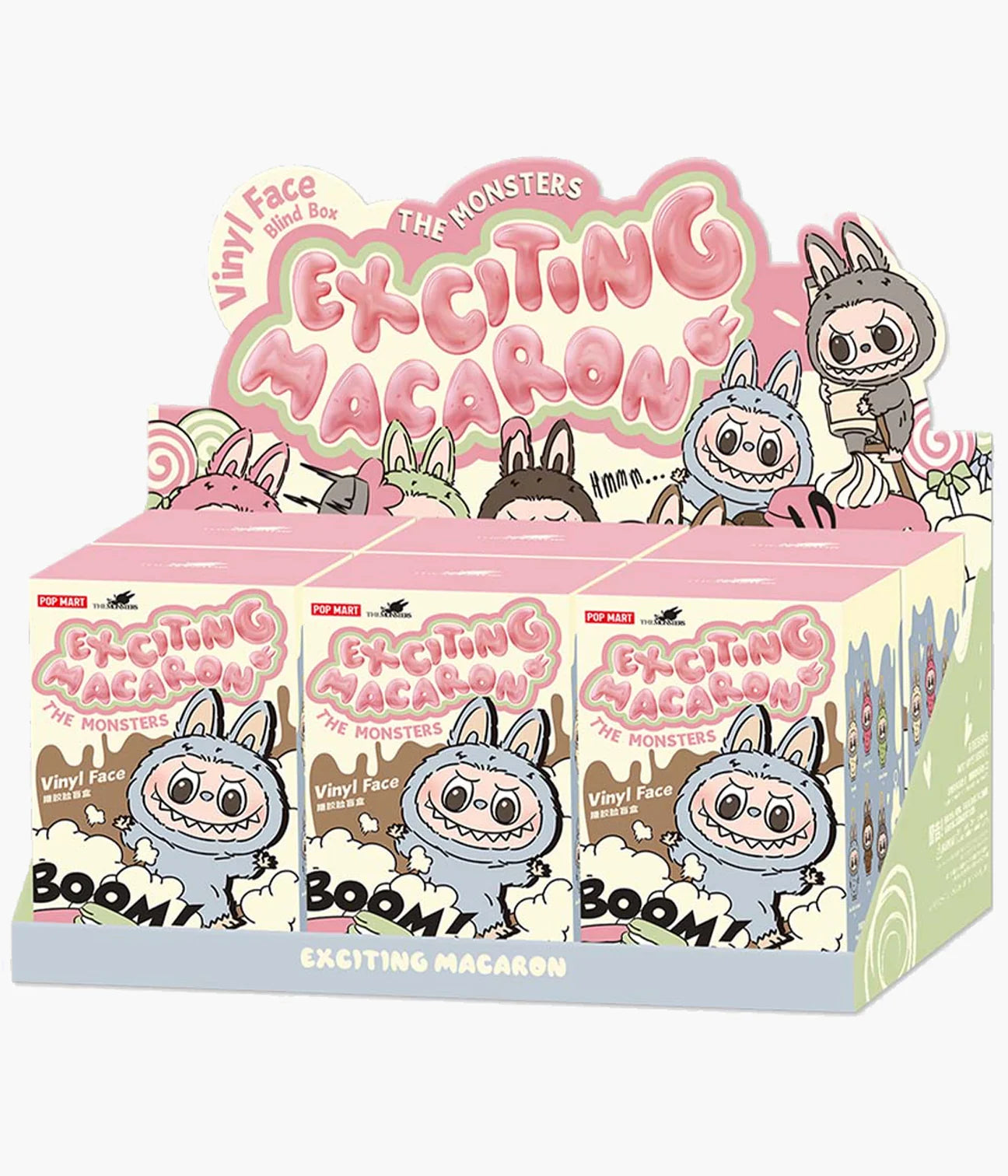 Labubu The Monters-Exciting Macaron-Vinyl Plush Pendant Blind Box
